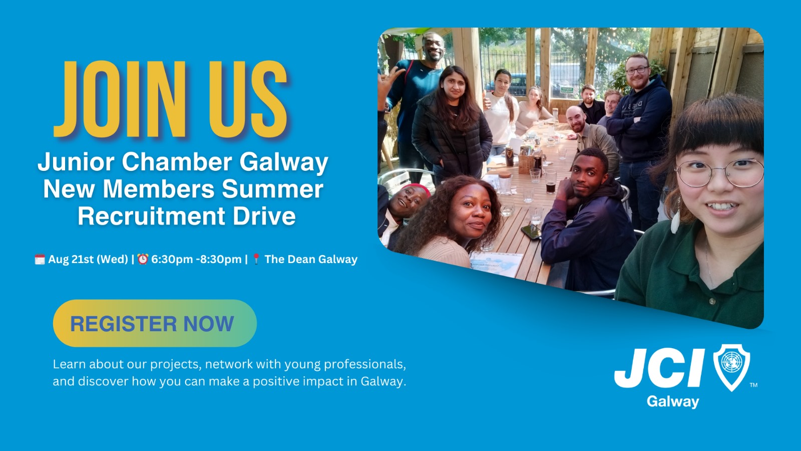 Junior Chamber Galway New Members Summer Recruitment Drive