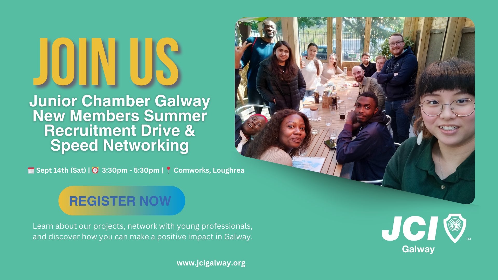 Junior Chamber Galway New Members Summer Recruitment Drive Speed Networking